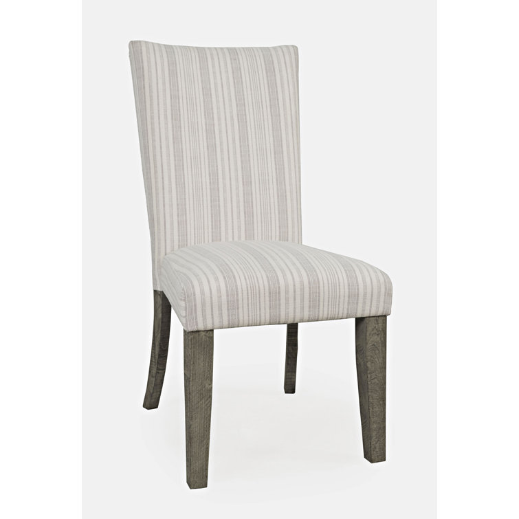 Grey striped dining online chairs